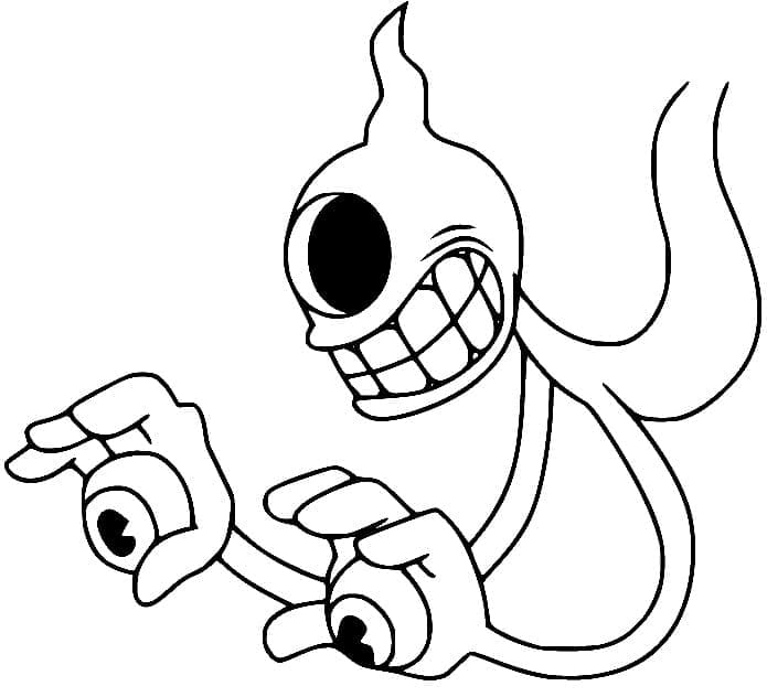 Fise de colorat cu Cuphead fără cost