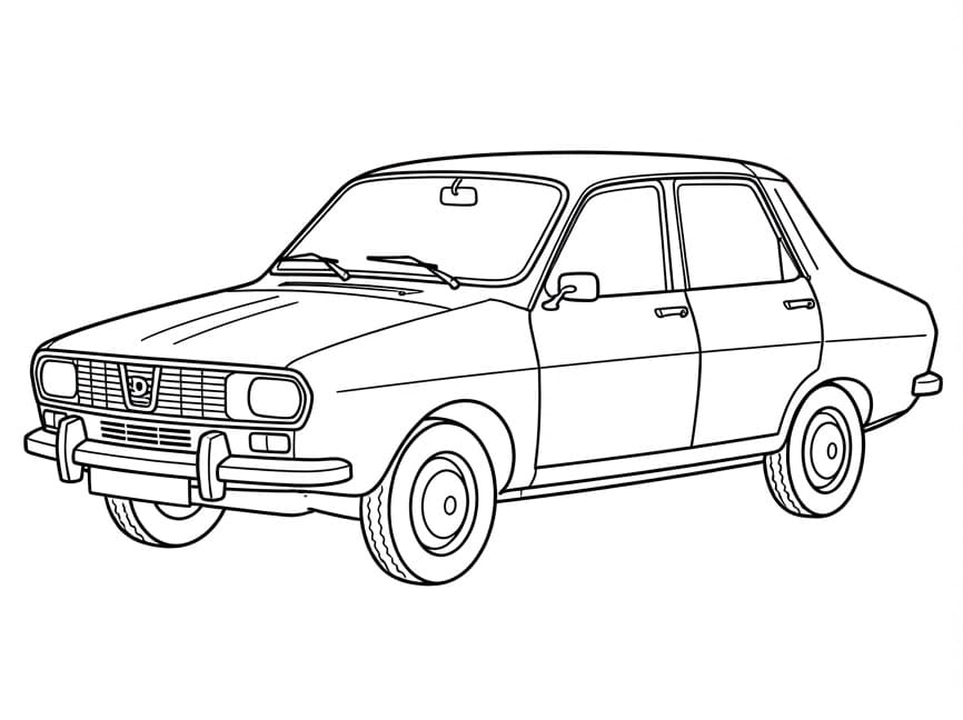 Fise de colorat cu Dacia fără cost