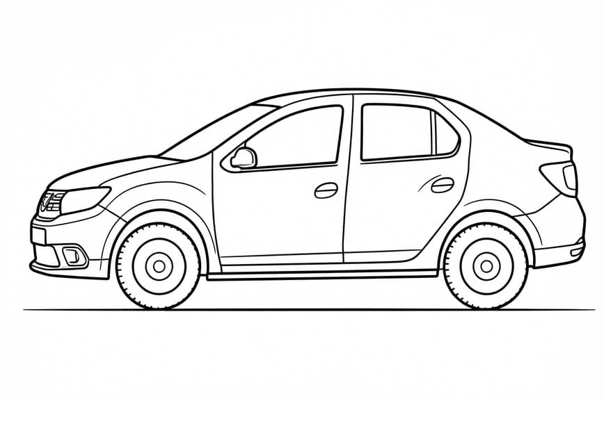 Fise de colorat cu Dacia gratuită