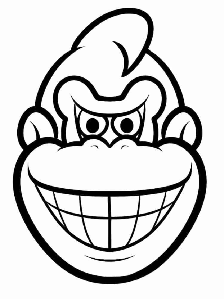 Fise de colorat cu Donkey Kong gratis