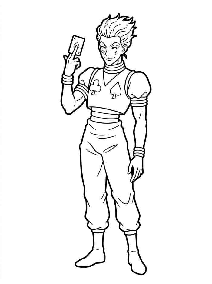 Fise de colorat cu Hunter x Hunter imprimabil gratuit