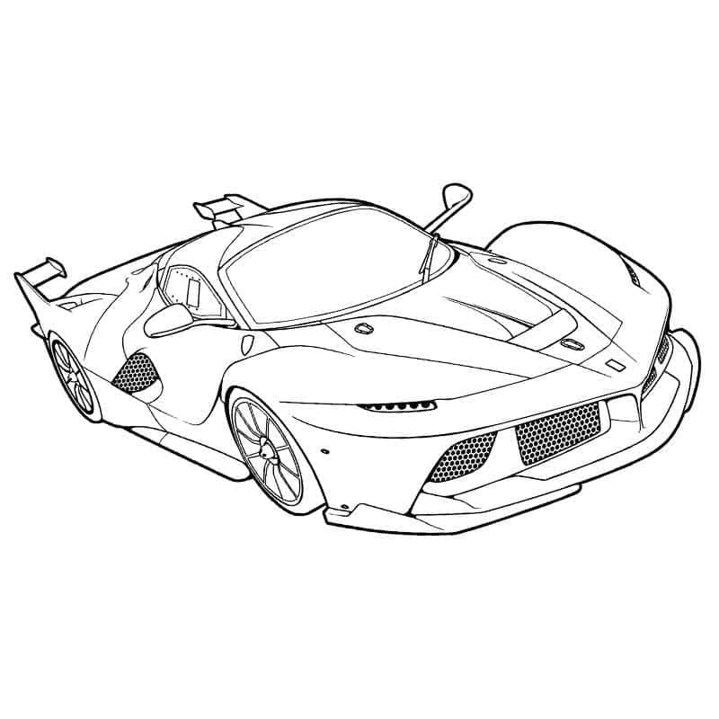 Fise de Colorat cu Planșă Bugatti gratuită