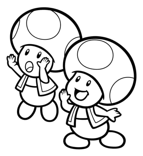 Fise de colorat cu Toad gratis
