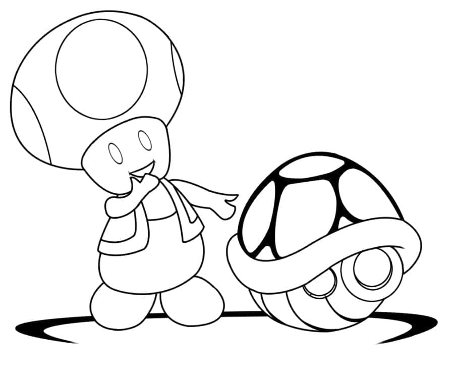 Fise de colorat cu Toad gratuit