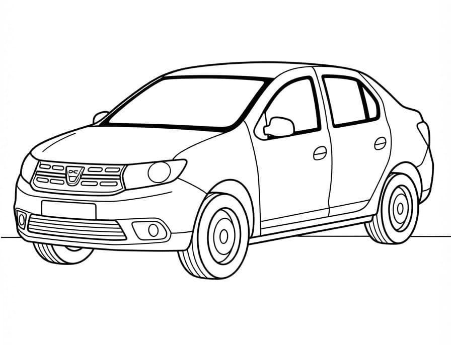 Planse de colorat cu Dacia