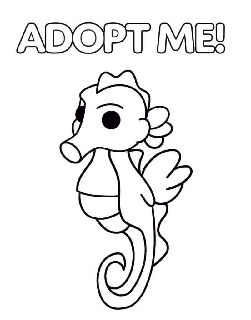 Fise de colorat cu Adopt Me Gratuit