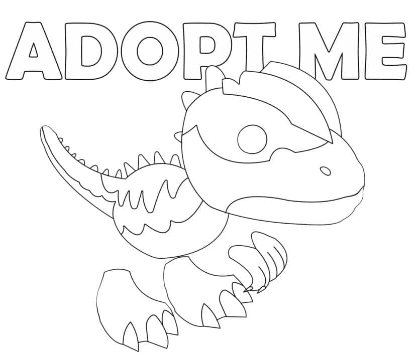 Fise de colorat cu Adopt Me Imprimabil pentru copii