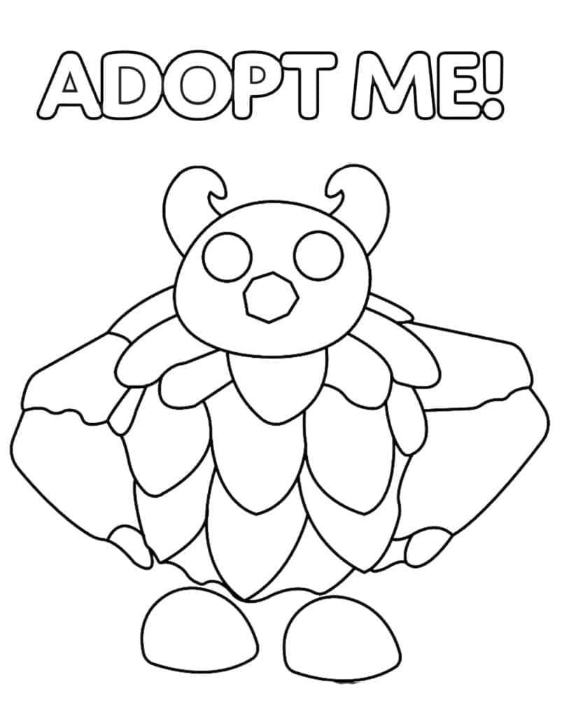 Fise de colorat cu Adopt Me Joc