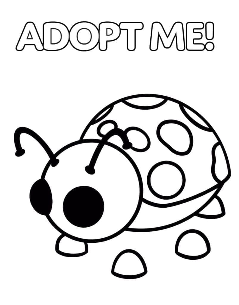 Fise de colorat cu Adopt Me Roblox