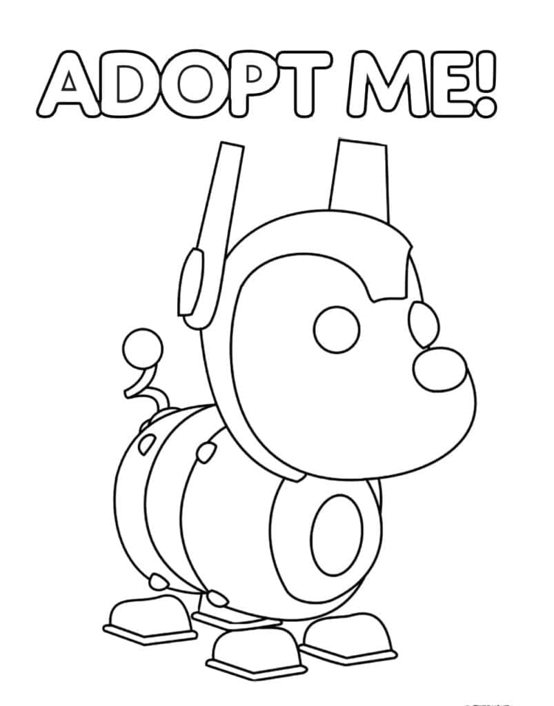Fise de colorat cu Adopt Me de Imprimat