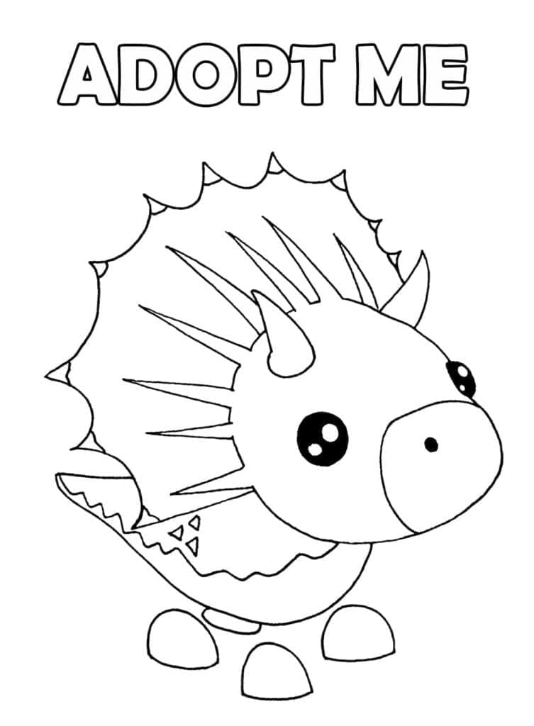 Fise de colorat cu Adopt Me pentru imprimare