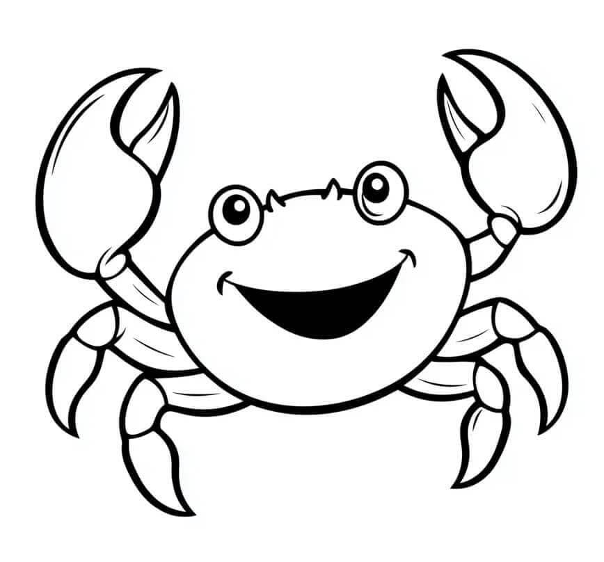 Fise de colorat cu Crab imprimabil gratuit