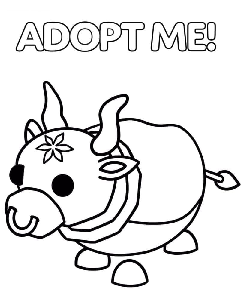 Fise de colorat cu Drăguț Adopt Me