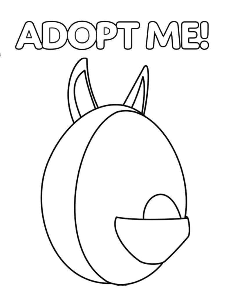 Fise de colorat cu Gratuit Adopt Me
