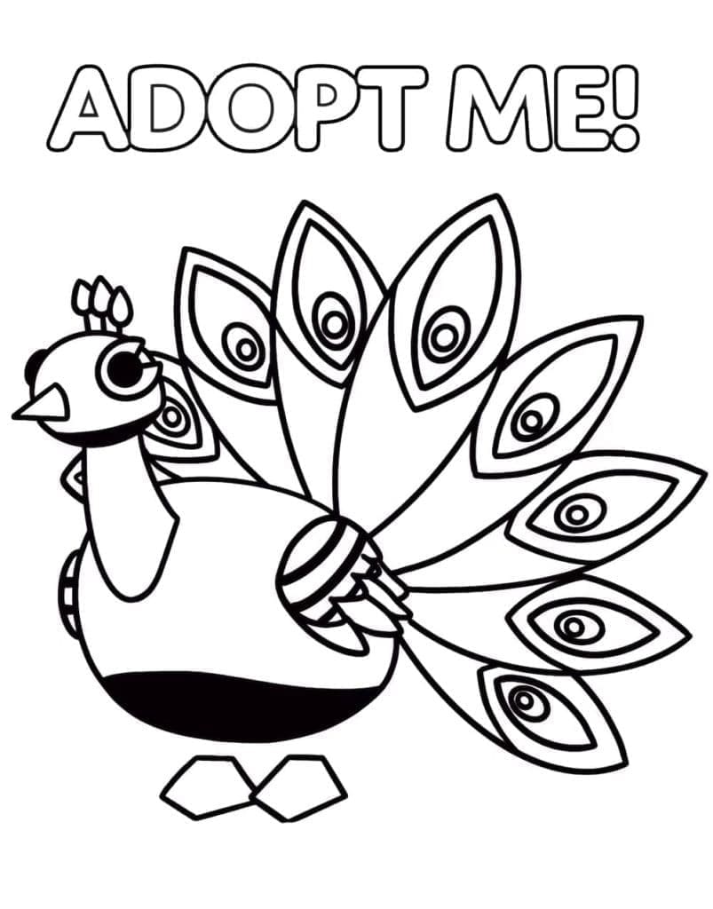 Fise de colorat cu Gratuit Imprimabil Adopt Me
