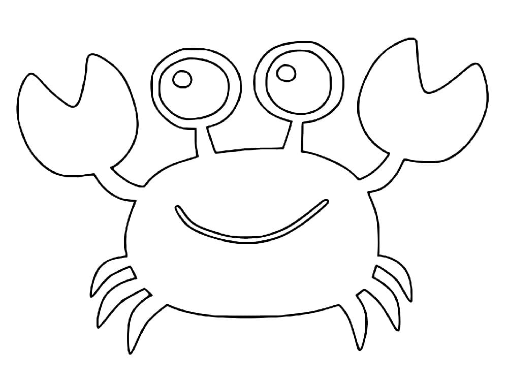 Fise de colorat cu Gratuit crab pentru copii