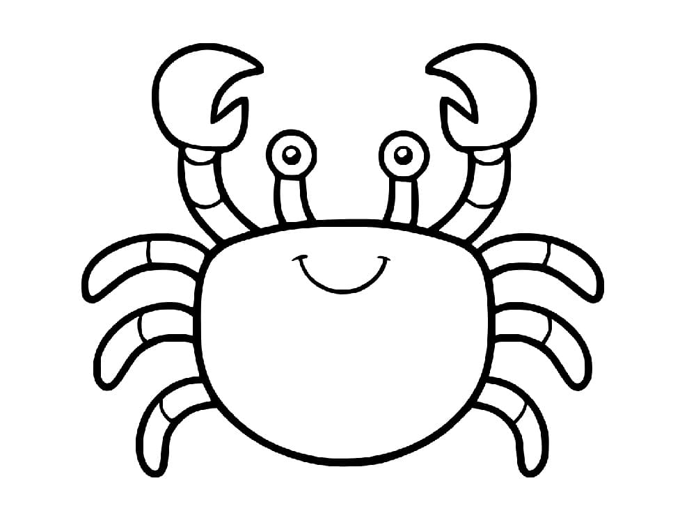 Fise de colorat cu Gratuită imagine cu crab
