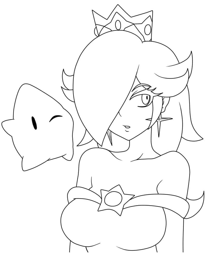 Fise de colorat cu Imagine cu Rosalina