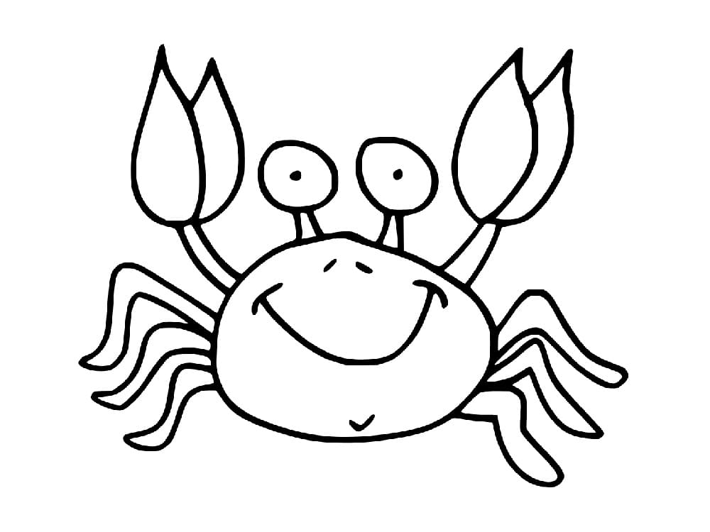 Fise de colorat cu Imagine cu crab