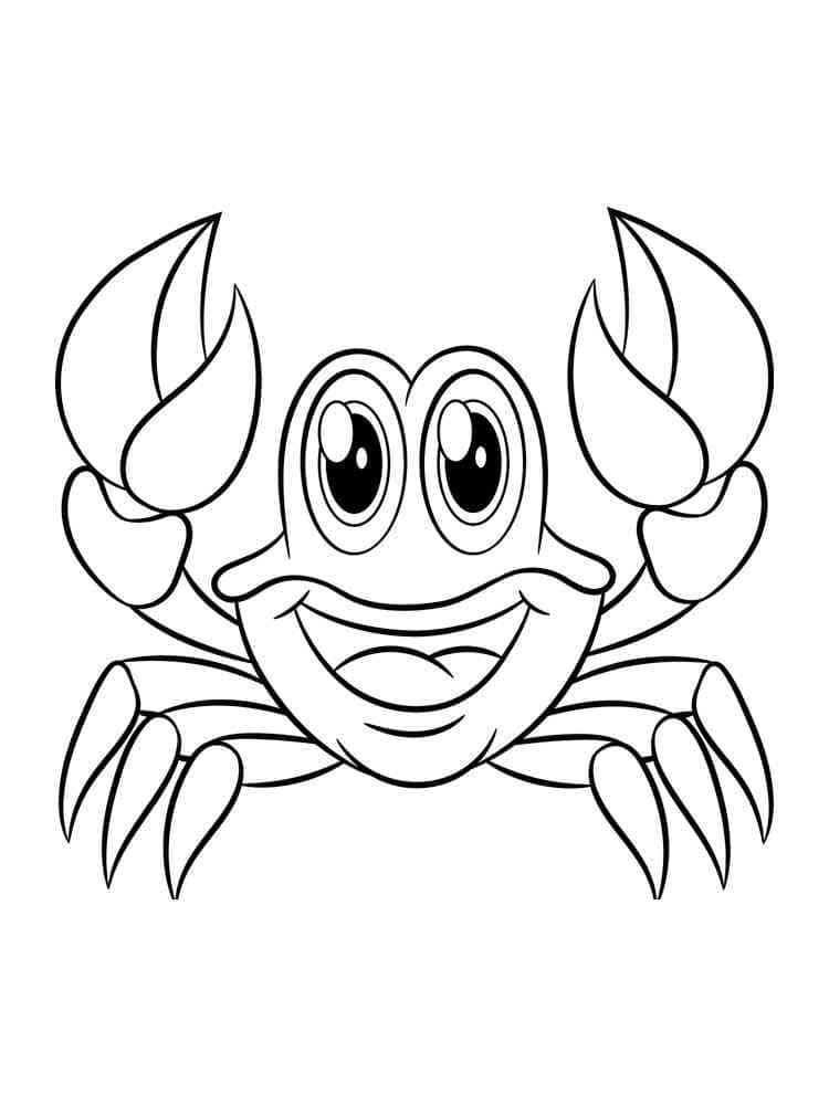 Fise de colorat cu Imagine imprimabilă cu crab