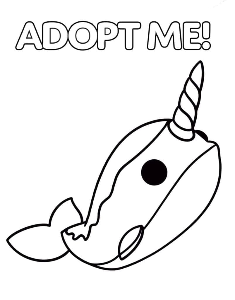 Fise de colorat cu Imprimabil Adopt Me