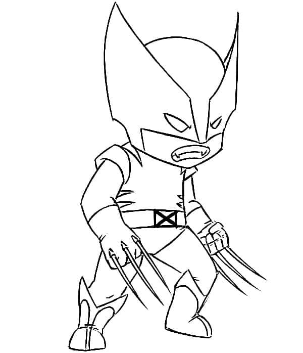 Fise de colorat cu Imprimabil Wolverine