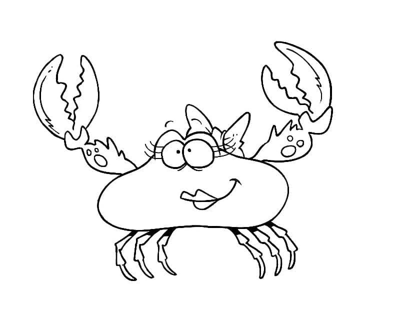 Fise de colorat cu Imprimabil gratuit crab