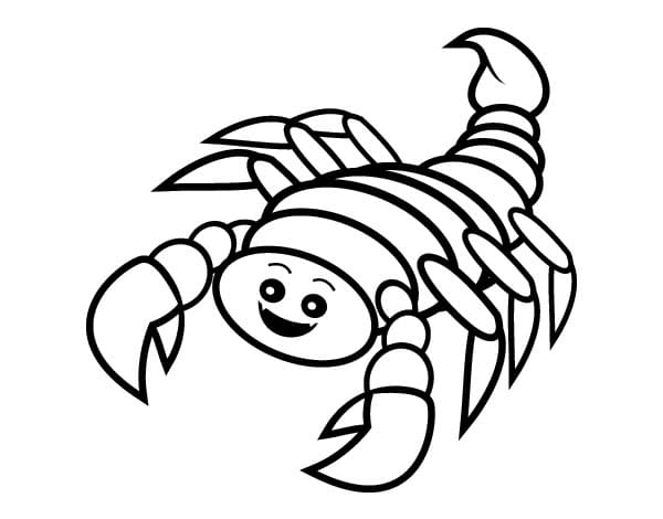 Planse de colorat cu Scorpion