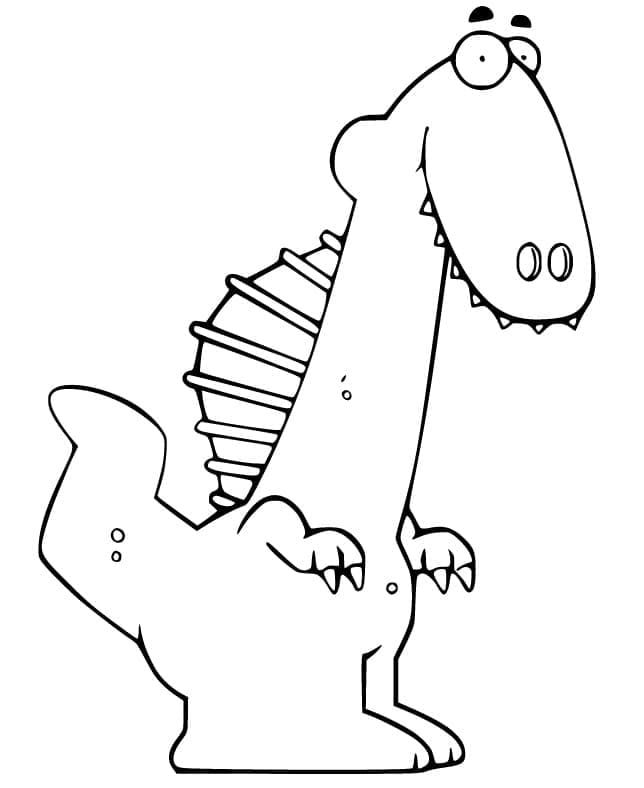 Fise de colorat cu Spinosaurus gratuit pentru cei mici