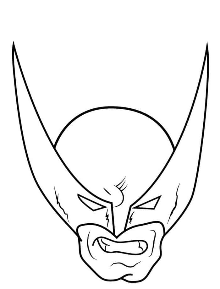 Fise de colorat cu Wolverine pentru copii