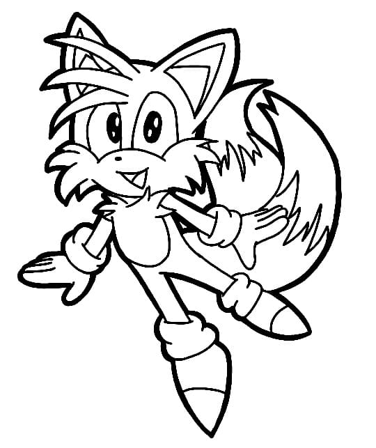 Planse de colorat cu Tails