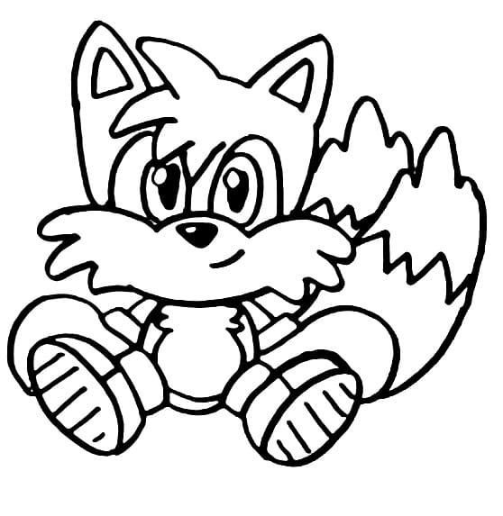 Fise de colorat cu Tails gratuit